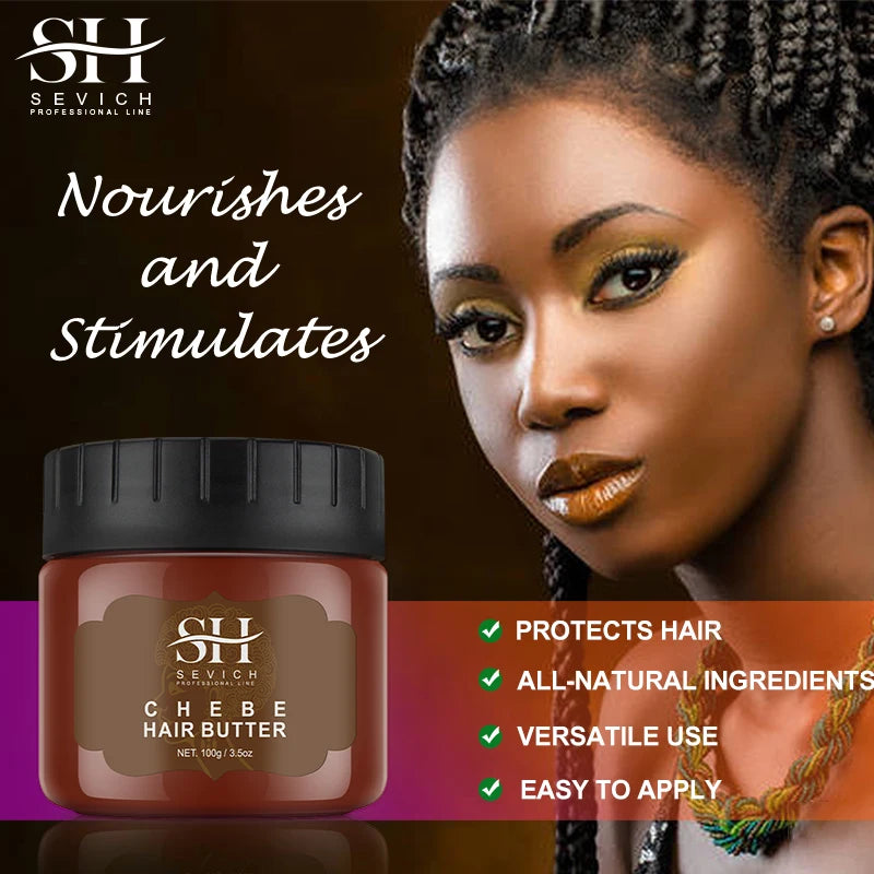 Beurre capillaire africain Chebe Crazy — Traitement anti-alopécie de traction, produits favorisant la croissance des cheveux, masque hydratant et réparateur pour cheveux secs — Beauté & Santé