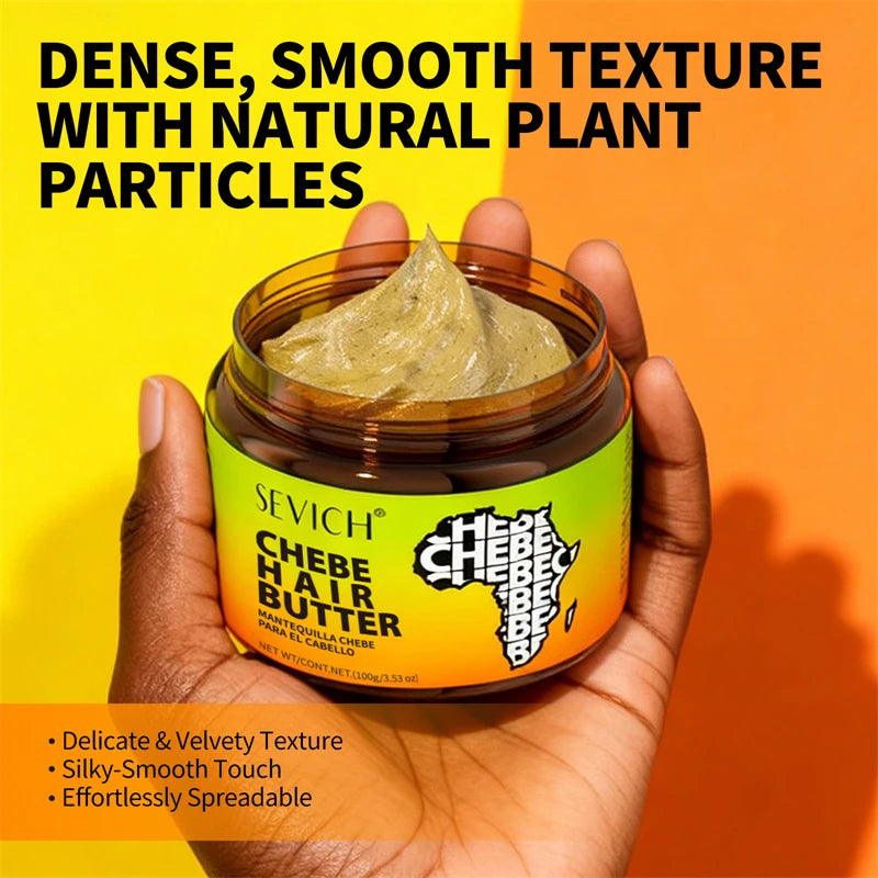 Beurre Chebe SEVICH — Soin nourrissant en profondeur, réparateur pour cheveux abîmés, anti-chute et anti-casse, huile masque pour la croissance capillaire et le traitement des cheveux