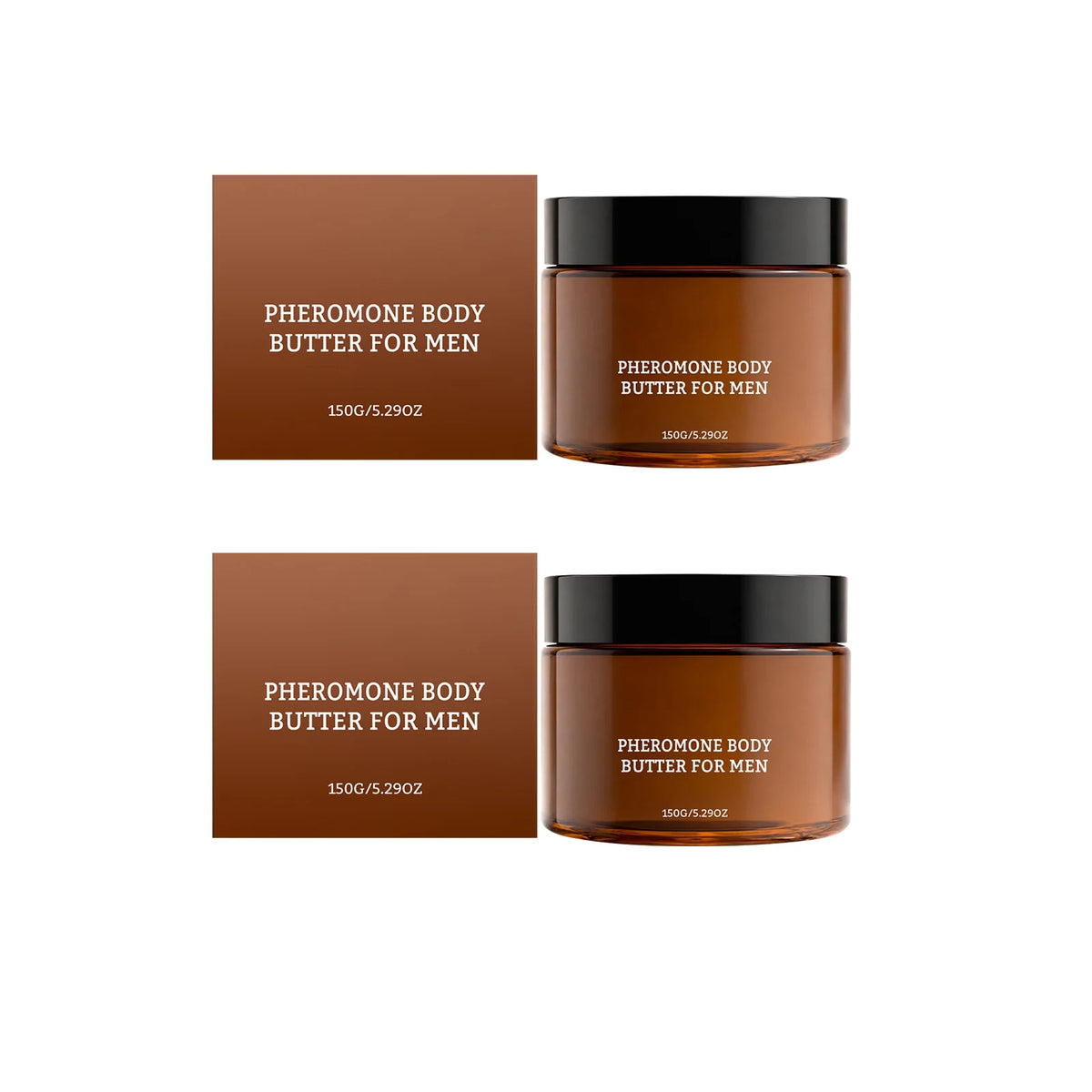 Beurre corporel aux phéromones pour hommes — Apaise la sécheresse, améliore la douceur de la peau, hydratation longue durée, lotion corps hydratante à absorption rapide.