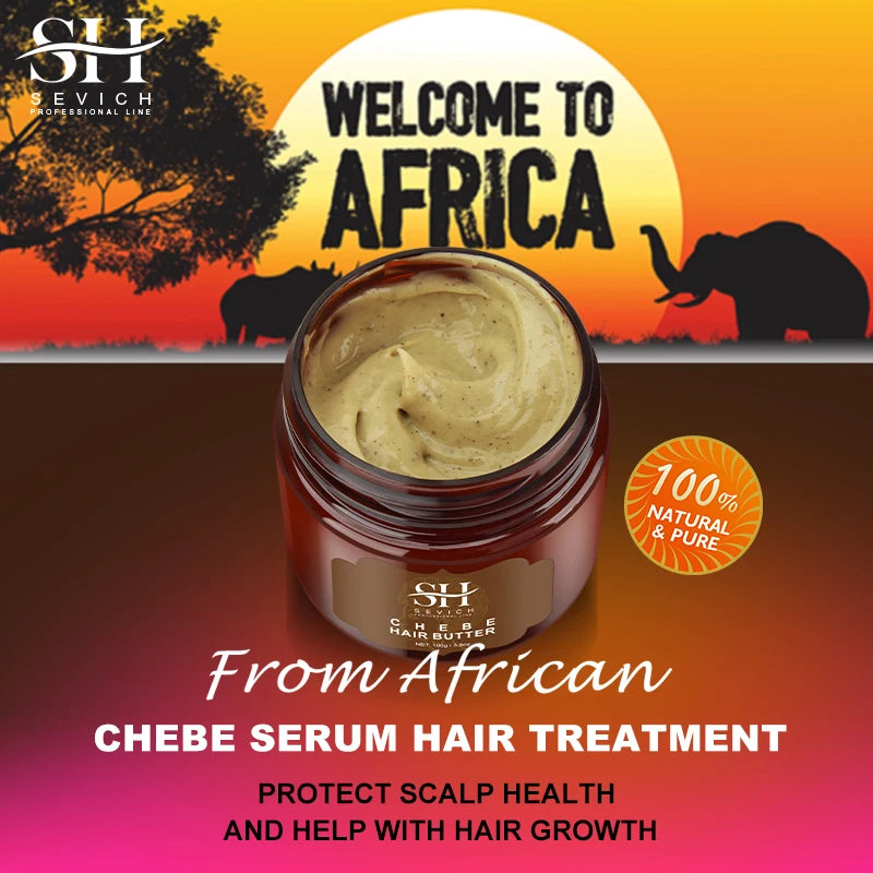 Beurre capillaire africain Chebe Crazy — Traitement anti-alopécie de traction, produits favorisant la croissance des cheveux, masque hydratant et réparateur pour cheveux secs — Beauté & Santé