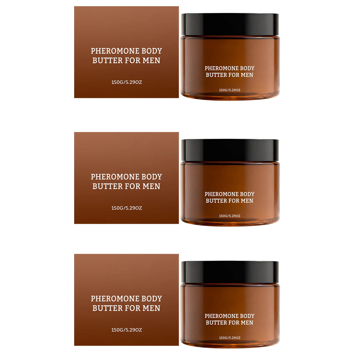 Beurre corporel aux phéromones pour hommes — Apaise la sécheresse, améliore la douceur de la peau, hydratation longue durée, lotion corps hydratante à absorption rapide.
